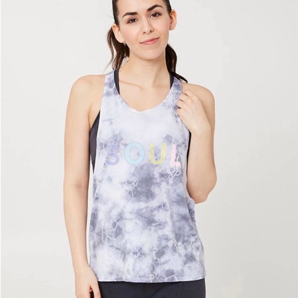 SoulCycle Tie Dye Racerback Tank Top - XXL